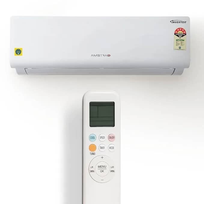 Amstrad 1.5 Ton 5 Star Inverter Split AC (Copper, 4 Way Swing, HD Filter, 2023 Model, AMS205CMI, White) – image 1