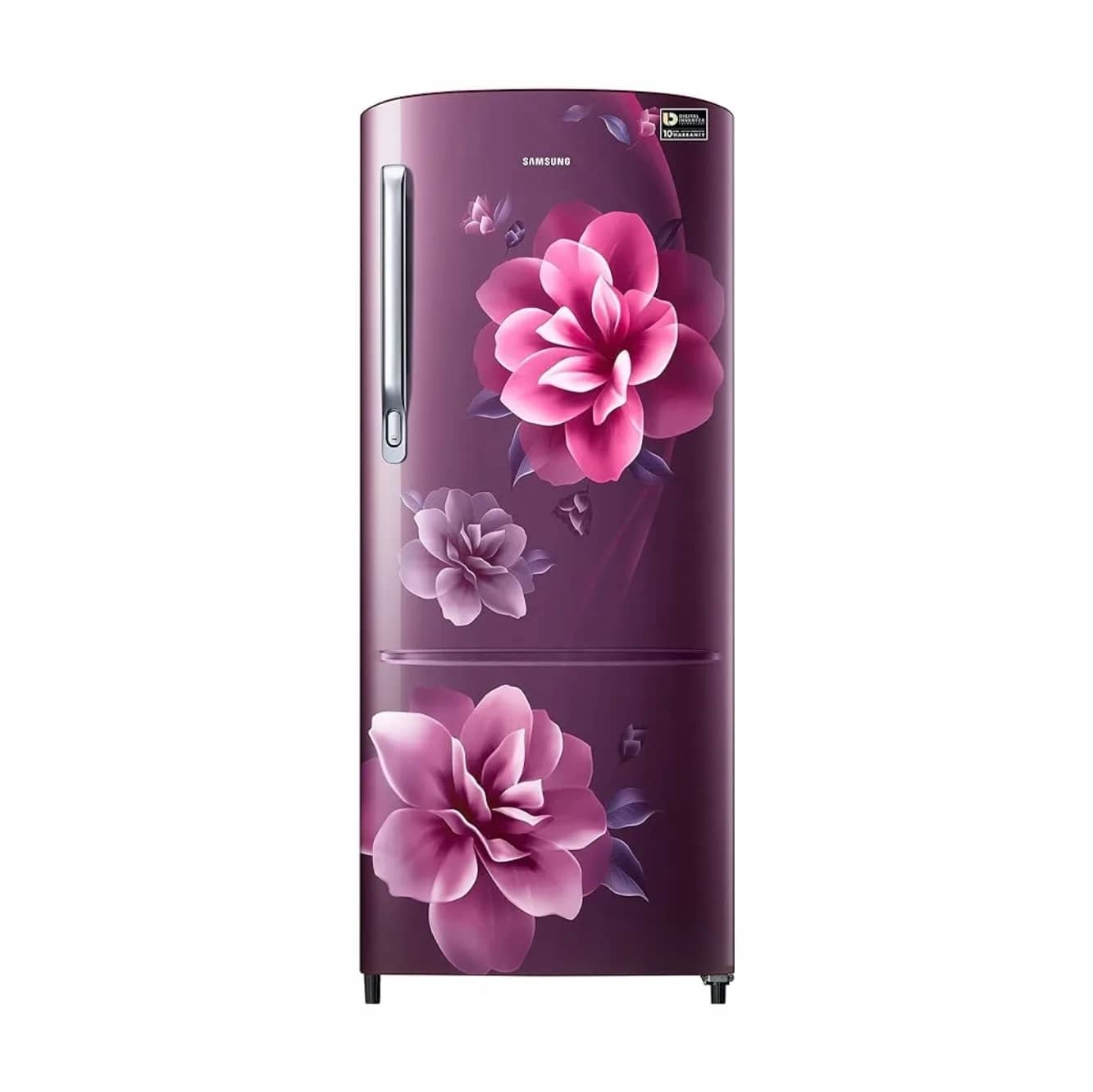 Samsung 183 L, 3 Star, Digital Inverter, Direct-Cool Single Door Refrigerator (RR20C2723CR/NL, Red, Camellia Purple) – image 1