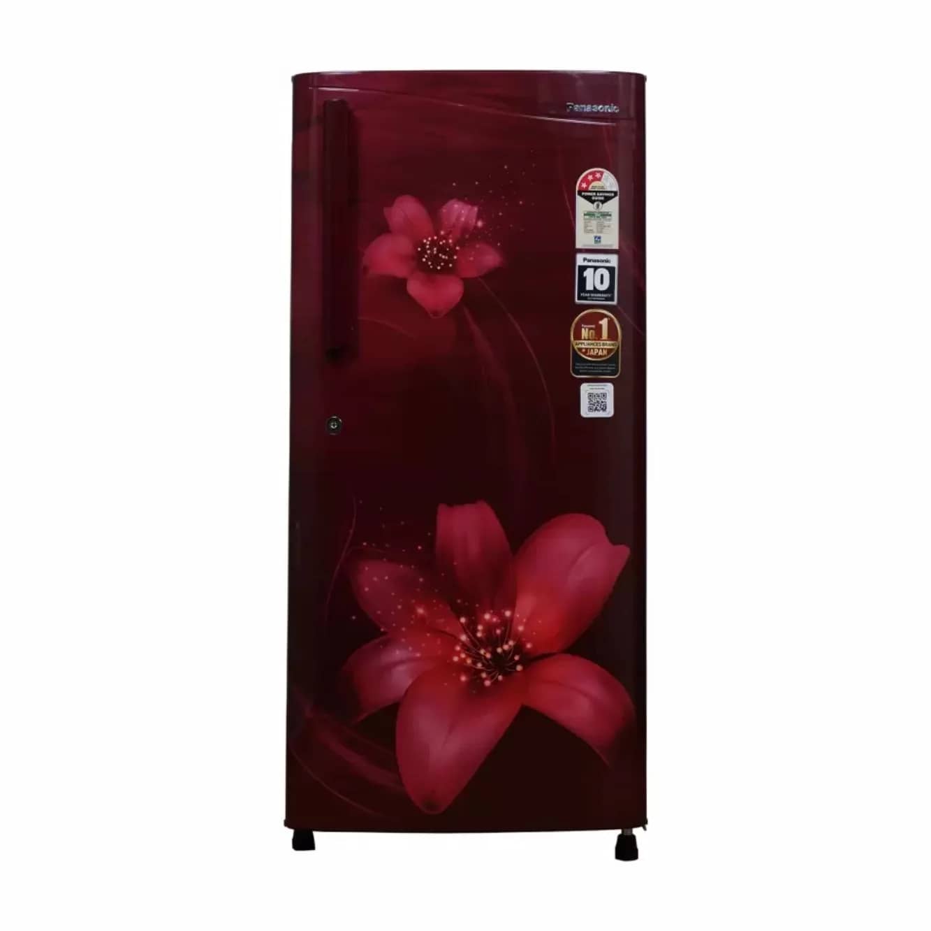 Panasonic 197 L Direct Cool Single Door 3 Star Refrigerator (Maroon Floral, NR-A201CEMN) – image 1