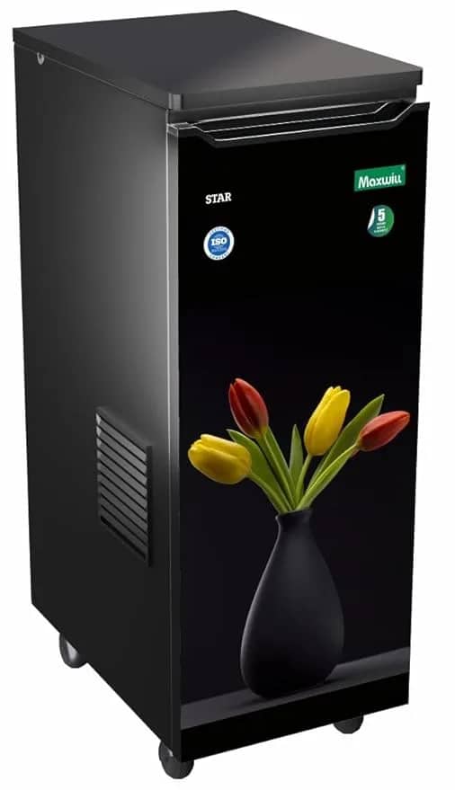 Maxwill Star Model Fully Automatic Domestic Flour Mill,Aata Maker,Atta chakki,Ghar Ghanti,with Standard Accessories and Auto LED Light. (0.75Units/Hr) Stainless Steel (Flower Pot) – image 1