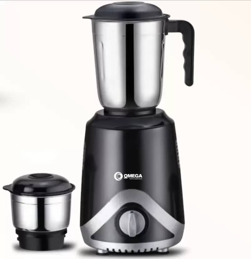 OMEGA’S ACE 550 W Mixer Grinder (ACE-2X Low noise operation | 2 Jars | Black) – image 1