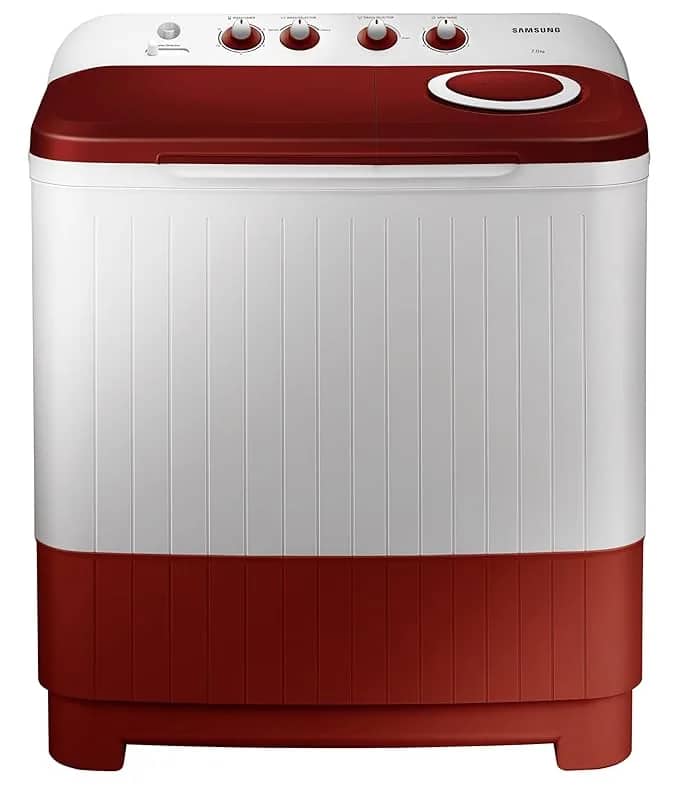 Samsung 8 kg, 5 star, Semi-Automatic Top Load Washing Machine (WT80C4000RR/TL, Air Turbo Drying, LIGHT GRAY,) – image 1