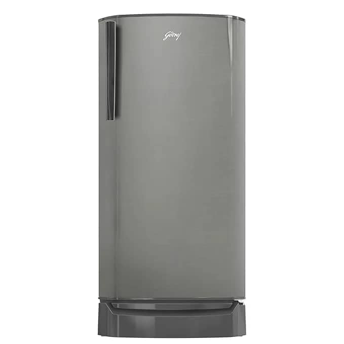 Godrej 180 L 3 Star Direct Cool Turbo Cooling Technology With Upto 24 Days farm Freshness Single Door Refrigerator (RD ERIOPLS 205C THF ST GL, Steel Glow) – image 1