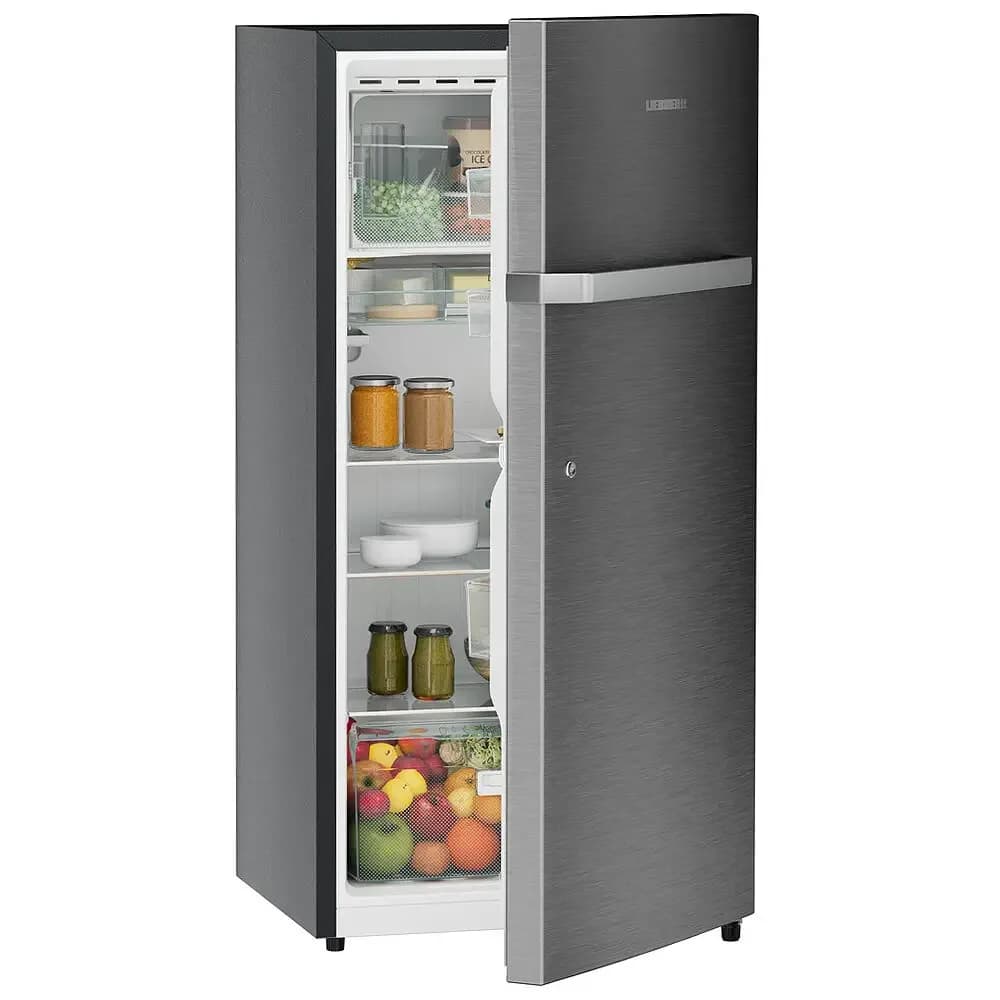 Liebherr TCPSIB 2411, 245L 2 Star inverter, Hot to Cool, Pocket Handle, Frost Free Double Door Refrigerator, 20 Years Warranty on Compressor, Freezer 51 L, Silver steel – image 2