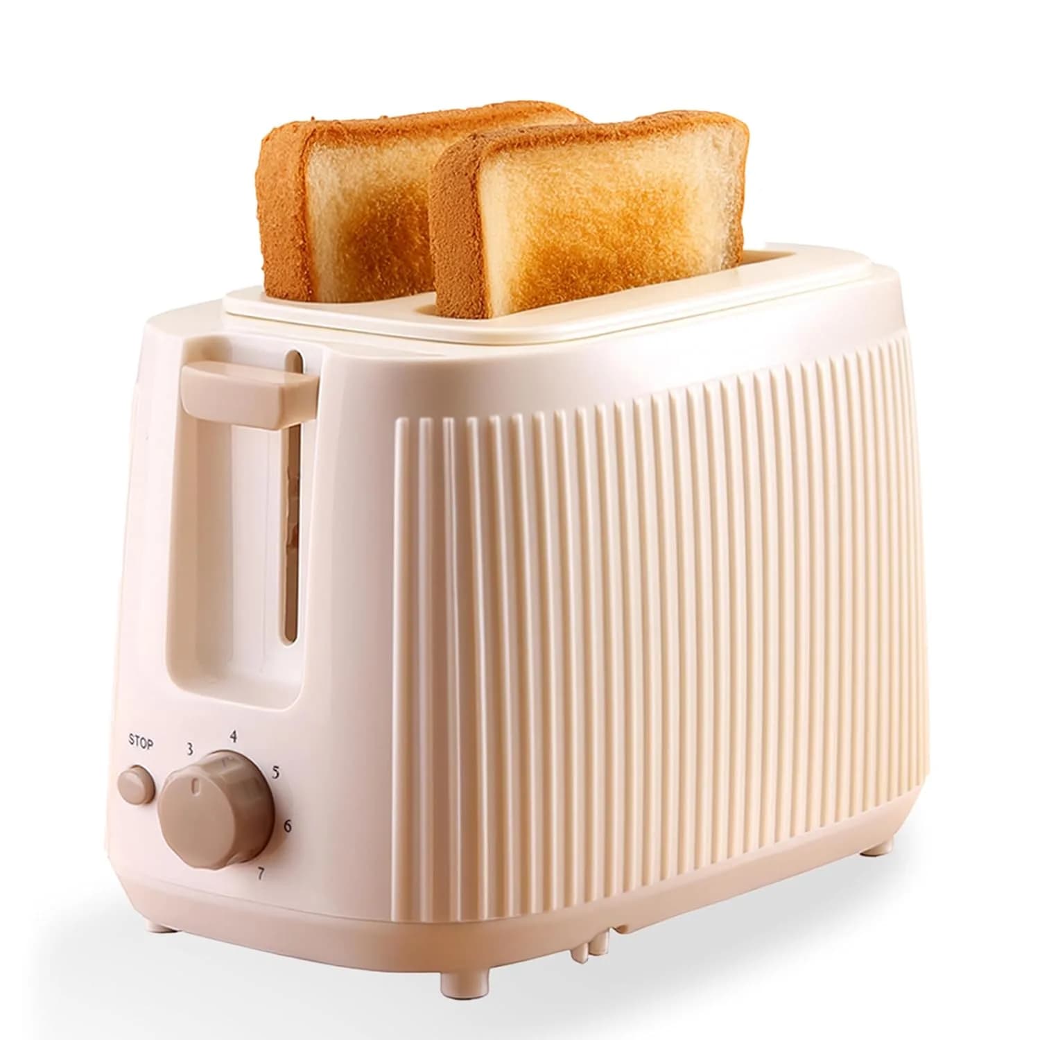 Wonderchef Regalia 2-Slice Pop-up Toaster with Lid Cover, 7 Browning Options for Golden Crispy Bread Toasts, Mid-Cycle Cancel Function, Slide-out Crumb Tray, 2-Yr Warranty, Ivory, Electric Toaster – image 1