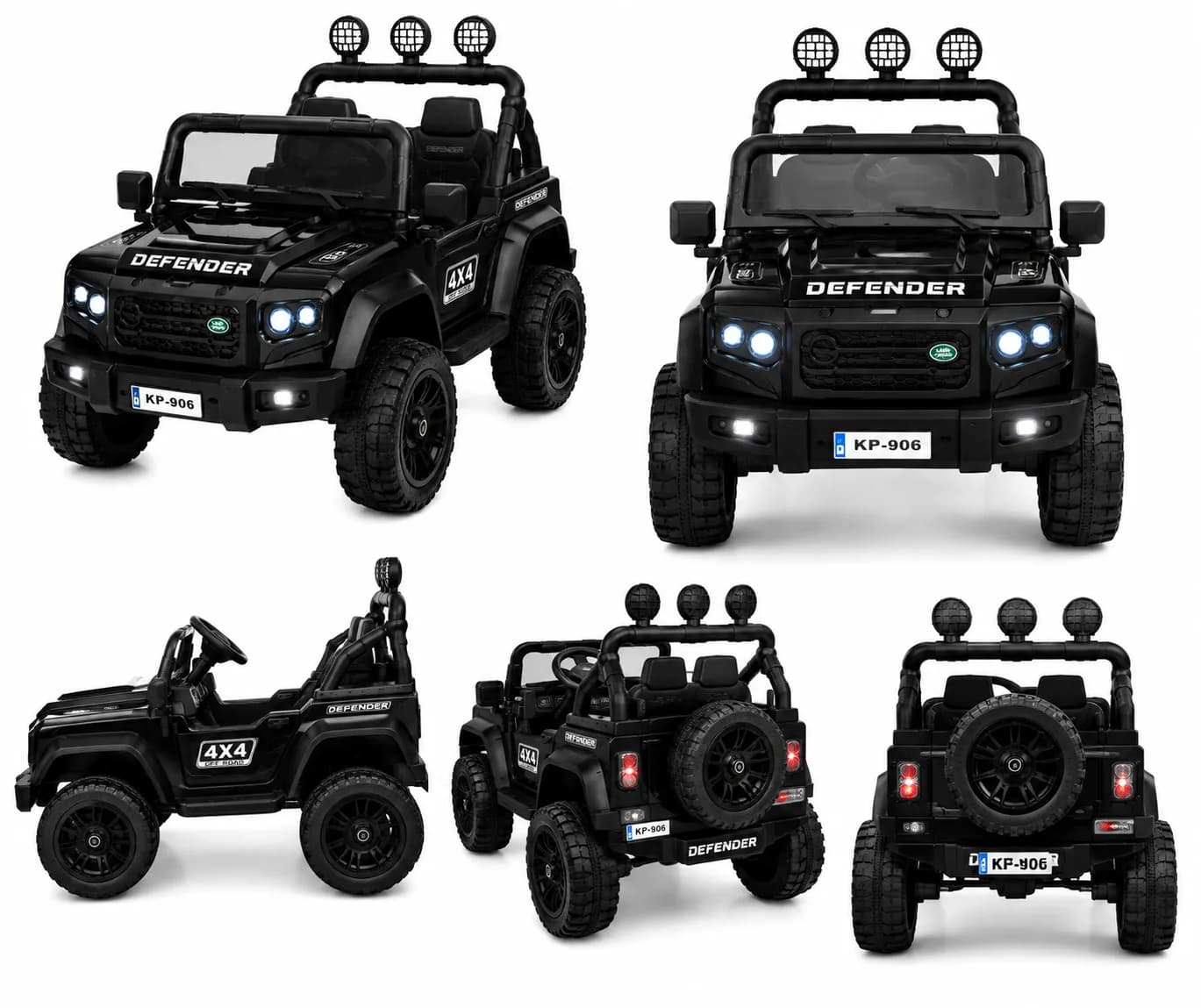 Best Kids Electric Jeep | Defender 4×4 Ride-On Jeep for Kids (12V Battery Operated Electric Car) – Red – image 2