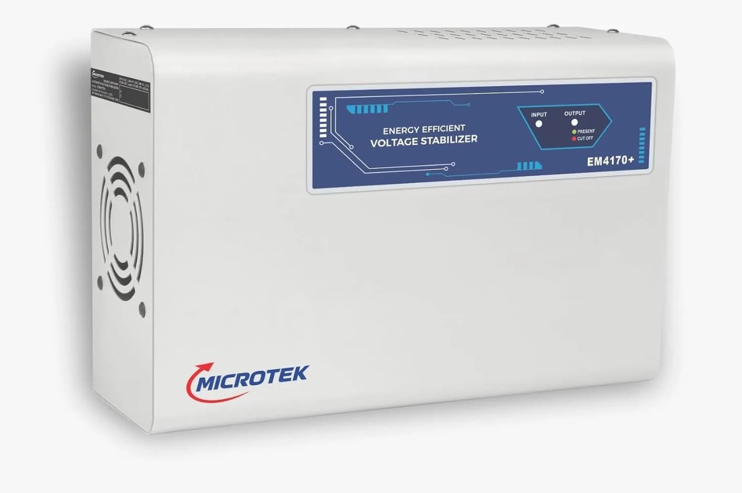 Microtek EM 4170+ Automatic Air Conditioners (A.C.) Voltage Stabilizer upto 1.5 Ton Working Power 170V-270V with 3 Year Warranty (White) – image 2