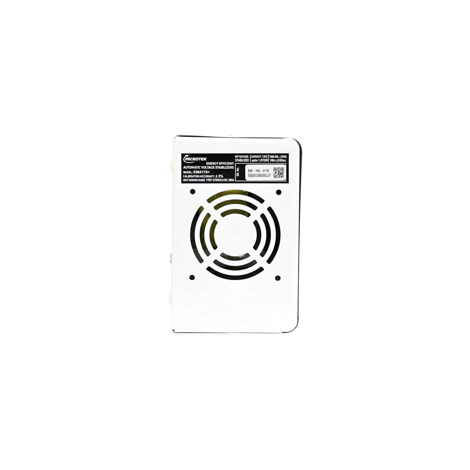 Microtek EM 4170+ Automatic Air Conditioners (A.C.) Voltage Stabilizer upto 1.5 Ton Working Power 170V-270V with 3 Year Warranty (White) – image 3