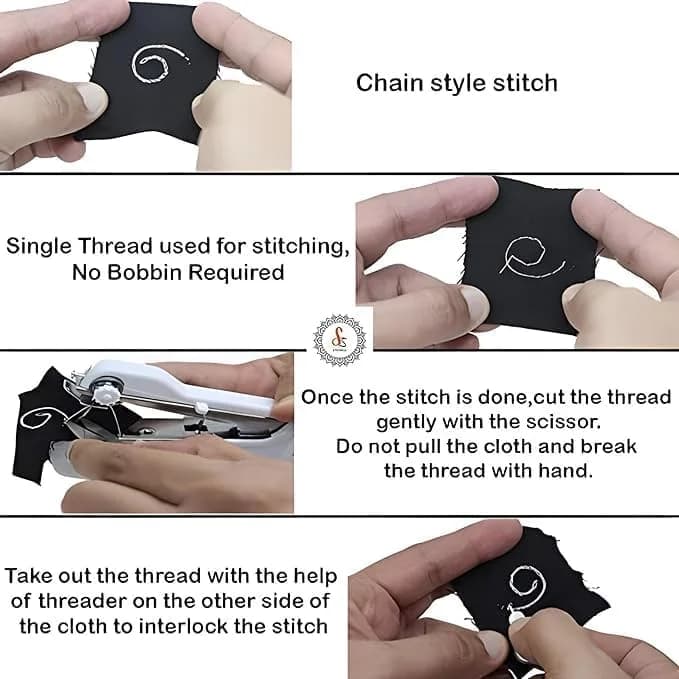 TEKCOOL Handy Stitch Mini Hand Sewing Machine | Portable Stapler-Style Silai Machine for Quick Repairs, Home Tailoring & Emergency Stitching | Lightweight Handheld Sewing Tool (Handy Stitch) – image 5