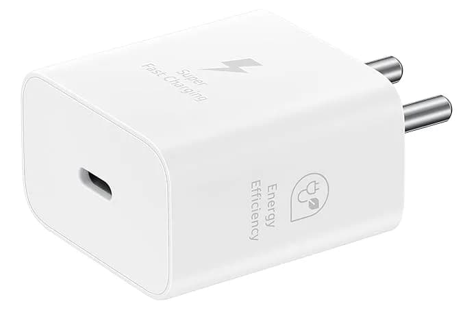Samsung Original 25W Type-C Travel Adaptor Without Cable, White – image 1