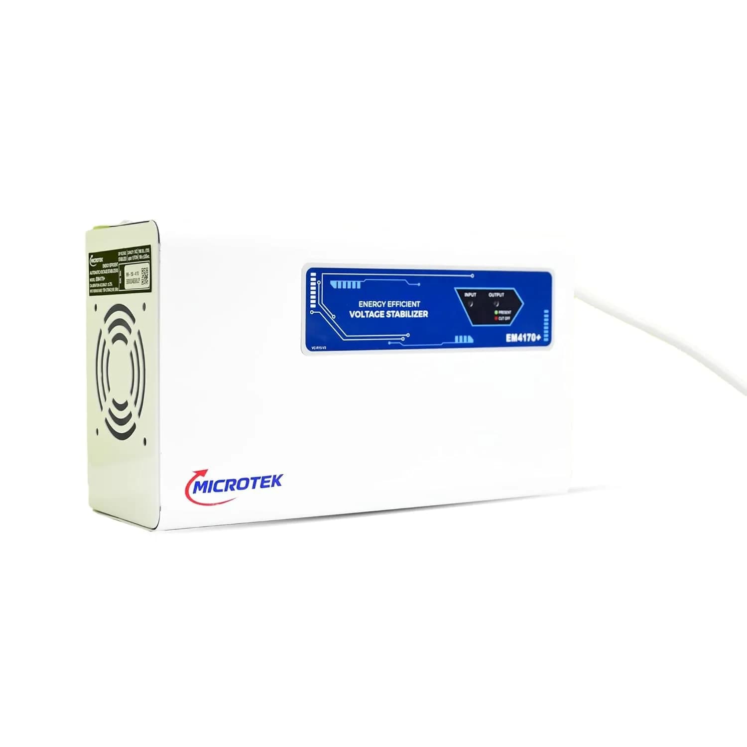 Microtek EM 4170+ Automatic Air Conditioners (A.C.) Voltage Stabilizer upto 1.5 Ton Working Power 170V-270V with 3 Year Warranty (White) – image 6