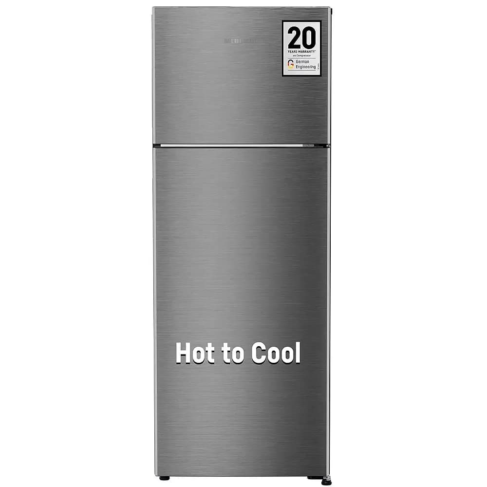 Liebherr TCPSIB 2411, 245L 2 Star inverter, Hot to Cool, Pocket Handle, Frost Free Double Door Refrigerator, 20 Years Warranty on Compressor, Freezer 51 L, Silver steel – image 1