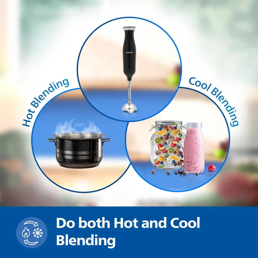 PHILIPS HL1681 Hand Blender |Powerful 300W Motor with Rust free steel arm |Easy single trigger operation |Specially designed blades |Ergonomically designed |Wall bracket for storage, 2year warranty – image 4