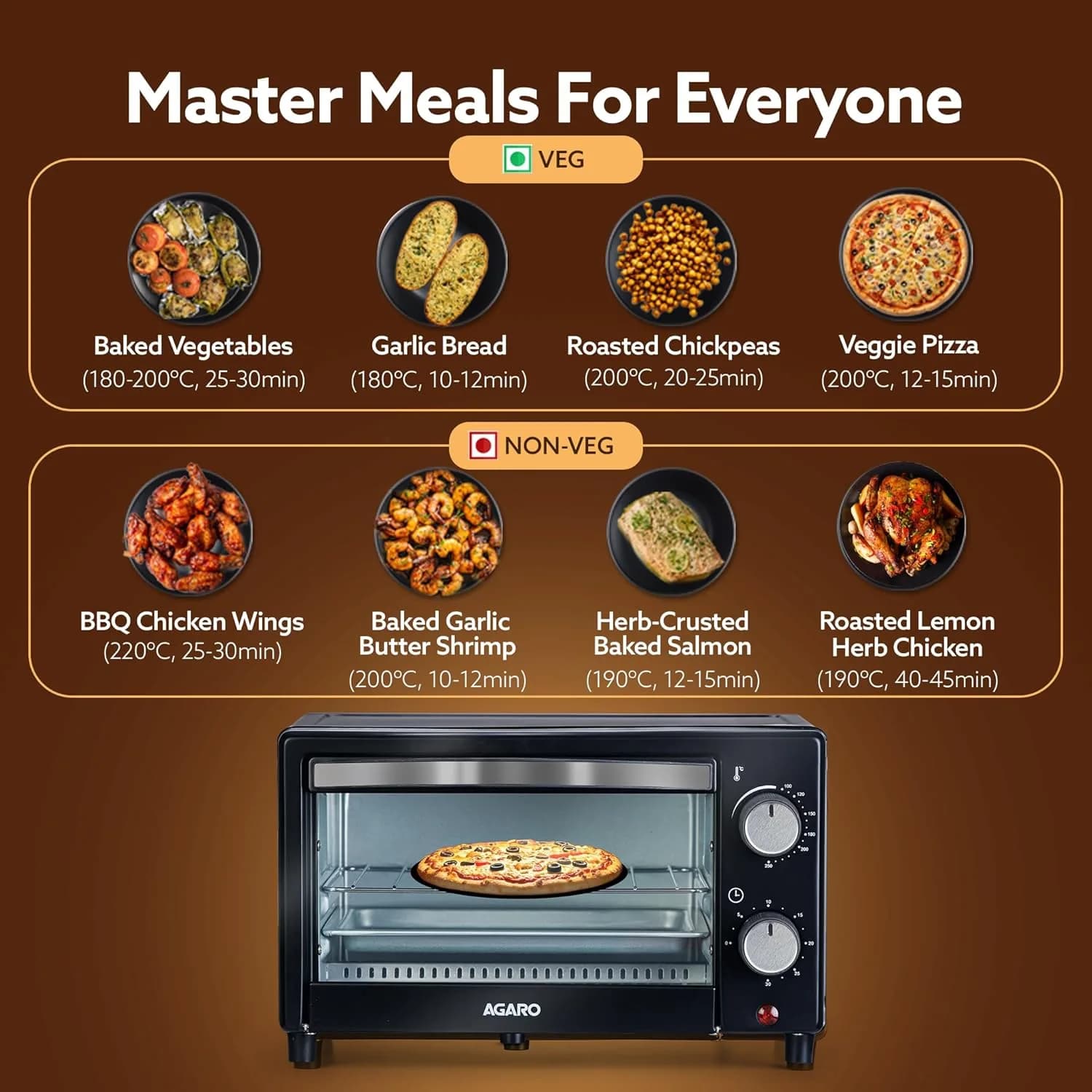 AGARO Marvel 9L OTG Oven 800W – image 6