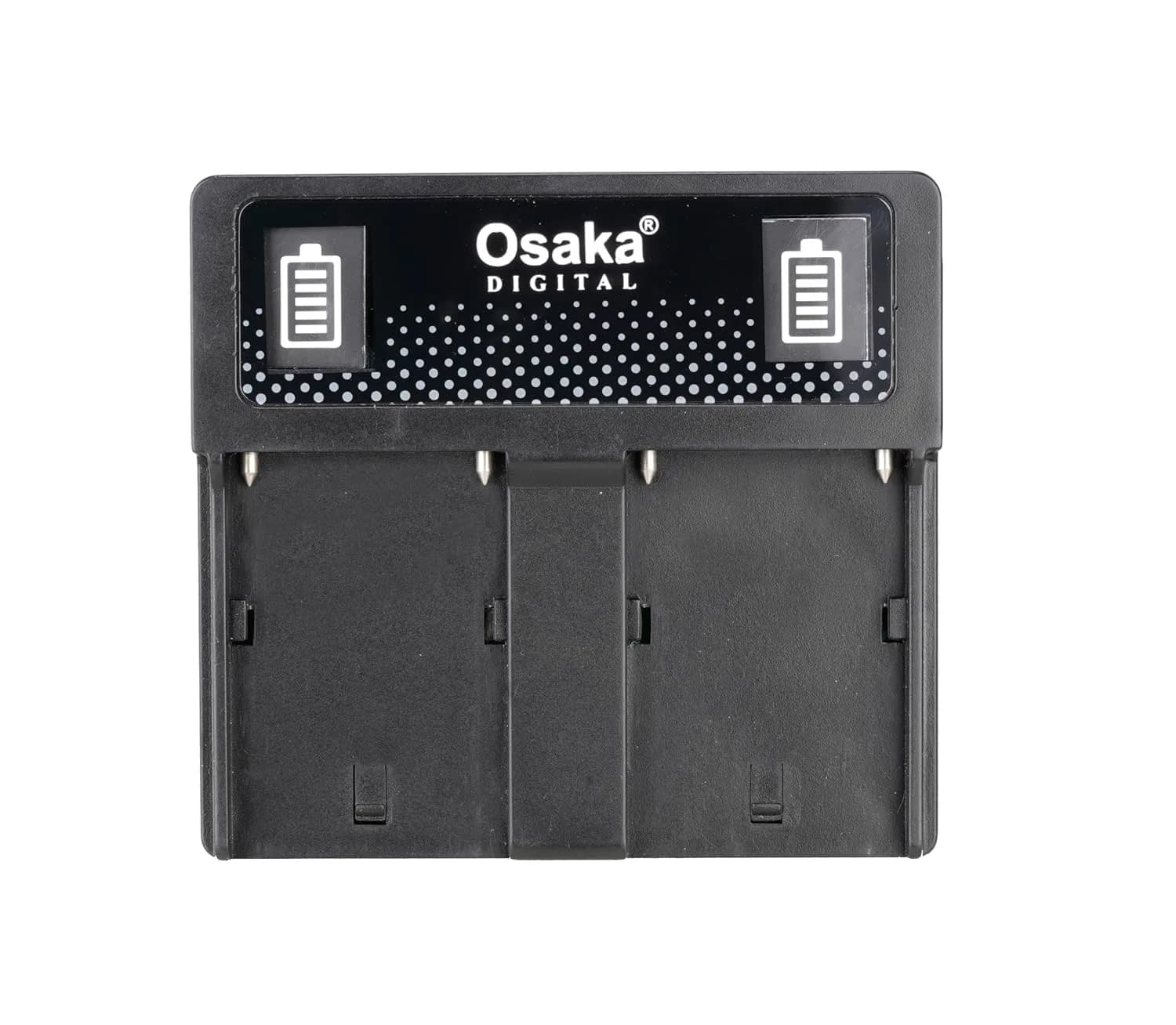 Osaka Dual Charger | Dual Slot Fast Battery Charger for Sony NP-F Series (F550/F750/F970) | LED Indicator Smart Charging Dock | Portable Compact Camera Battery Charger with Overcharge Protection – image 2