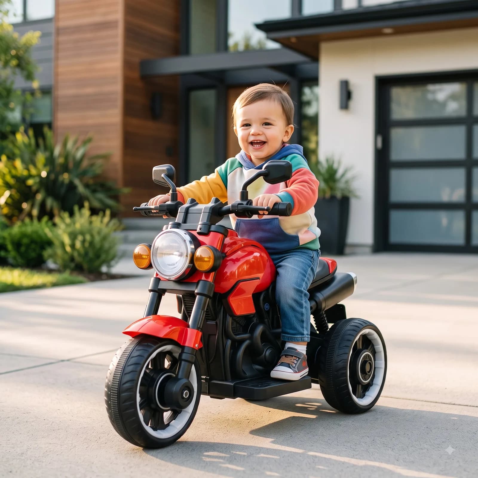 Kids Electric Bike – Sporty 3-Wheel Battery-Operated Ride-On Motorcycle – image 7