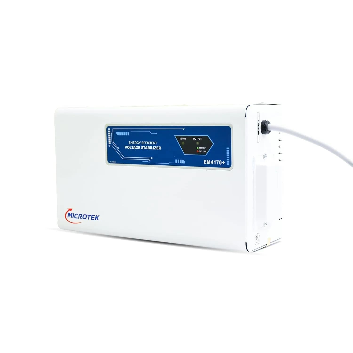 Microtek EM 4170+ Automatic Air Conditioners (A.C.) Voltage Stabilizer upto 1.5 Ton Working Power 170V-270V with 3 Year Warranty (White) – image 7