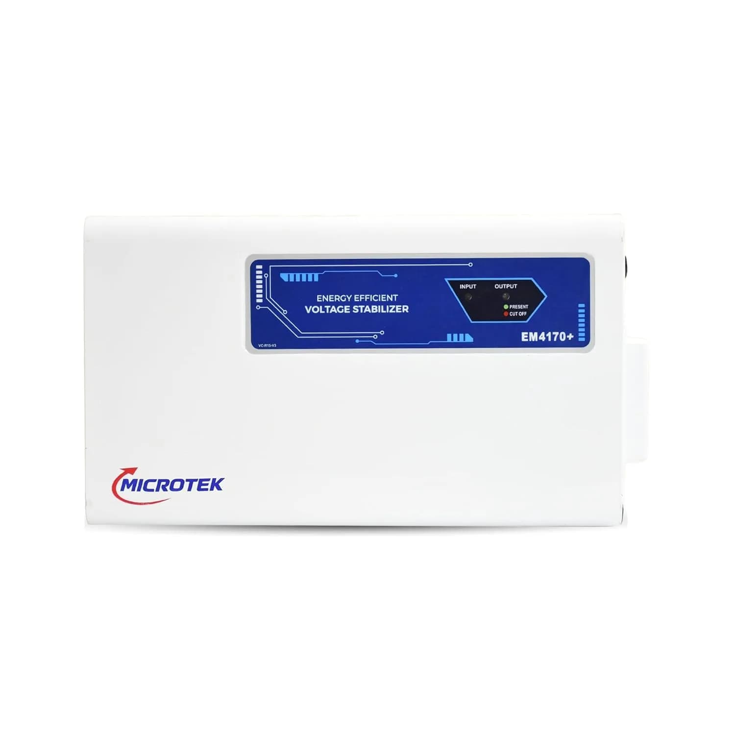 Microtek EM 4170+ Automatic Air Conditioners (A.C.) Voltage Stabilizer upto 1.5 Ton Working Power 170V-270V with 3 Year Warranty (White) – image 1