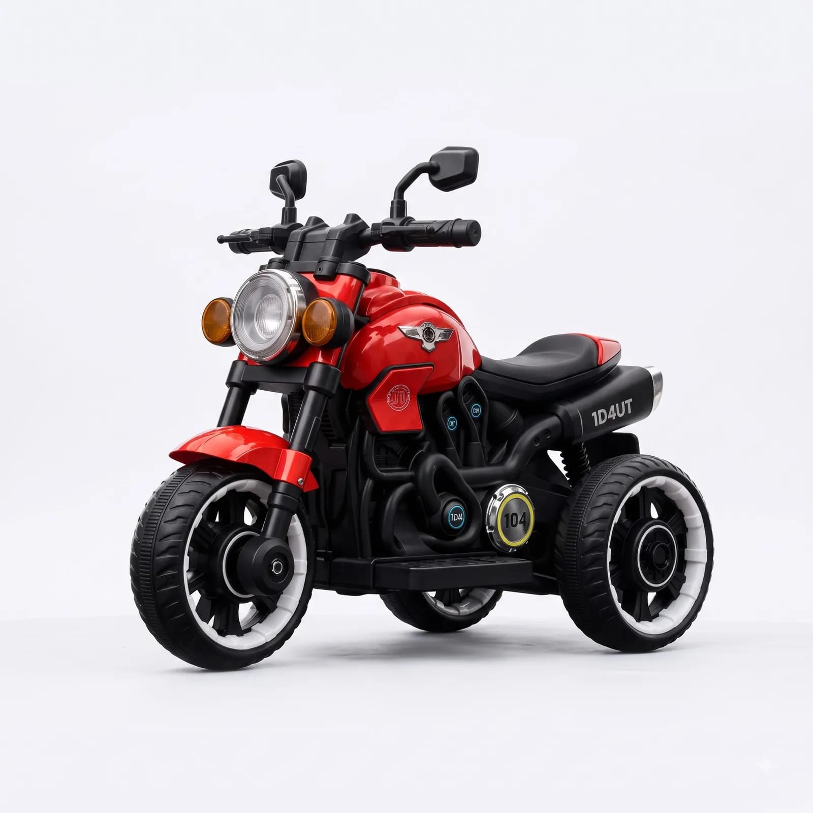 Kids Electric Bike red 3-wheel battery operated ride-on motorcycle for kids