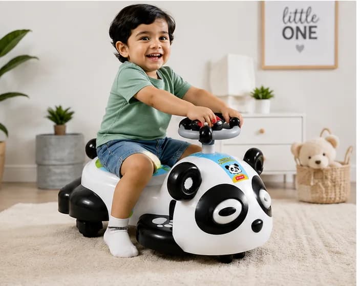 Kids Ride-On Toy Big Panda Car – Cute Panda Ride-On Car for Kids – image 5