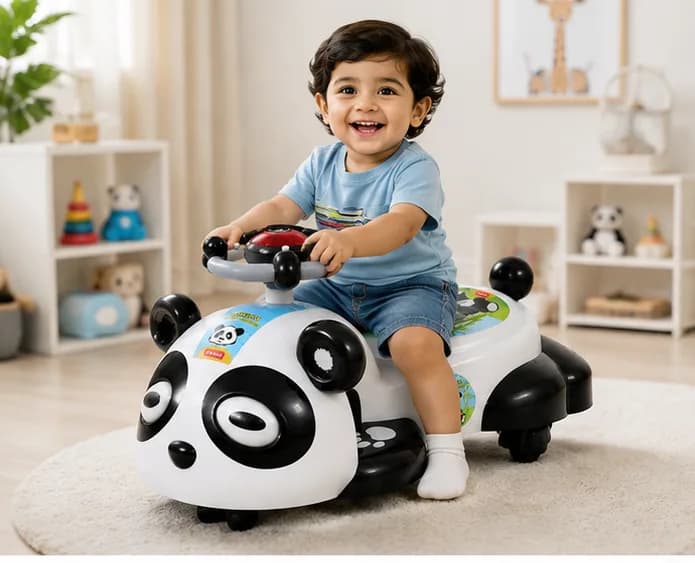 Kids Ride-On Toy Big Panda Car – Cute Panda Ride-On Car for Kids – image 3