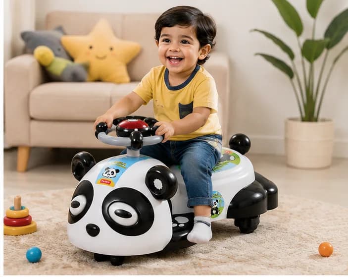 Kids Ride-On Toy Big Panda Car – Cute Panda Ride-On Car for Kids – image 4